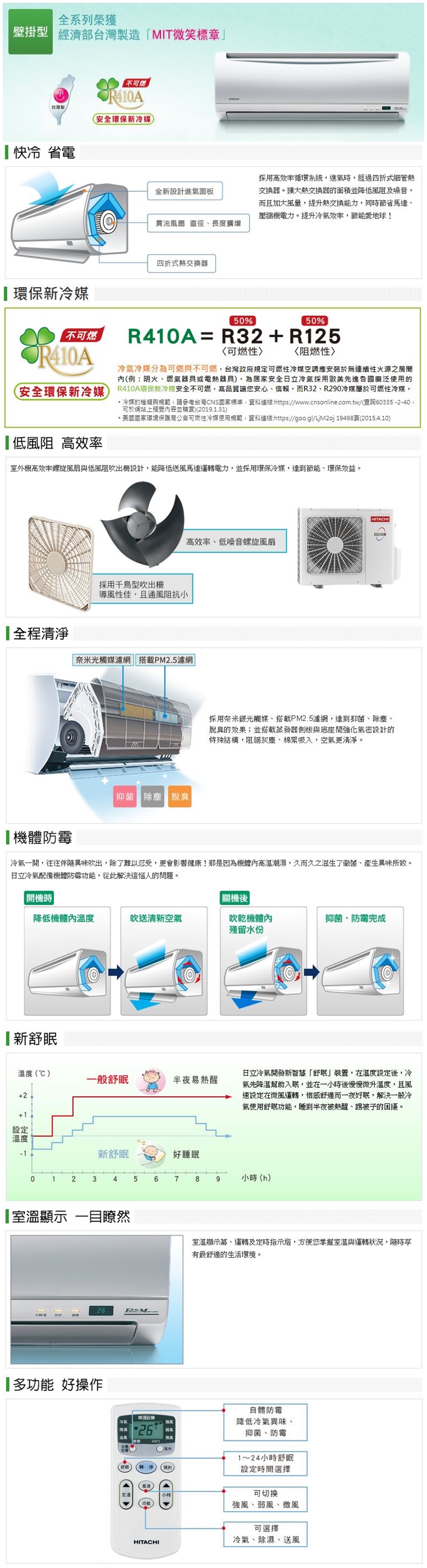 日立r410a分離式冷氣rac 28uk Ras 28uk 全國電子線上購物