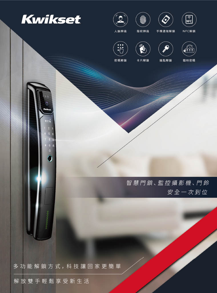 東隆人臉識別八合一電子鎖PF21BN81-7068 PF21BN81-7068