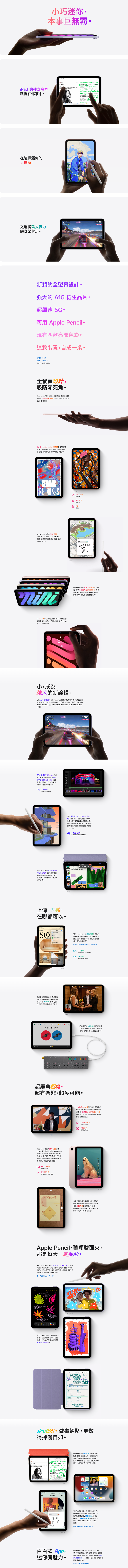 iPad mini 6 8.3吋256GB粉紅色(Wi-Fi) MLWR3TA/A - 全國電子
